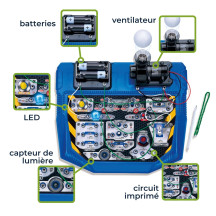 Kit de projets électroniques - 25 expériences - circuits amusants