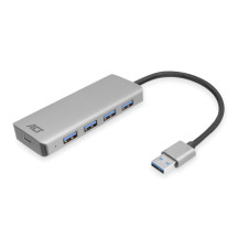 Hub USB 3.1 à 4 ports avec adaptateur d'alimentation externe