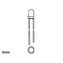 LED BLANCHE 3 mm - TRANSPARENT