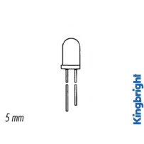 LED CLIGNOTANTE ROUGE DIFFUSANTE 5mm