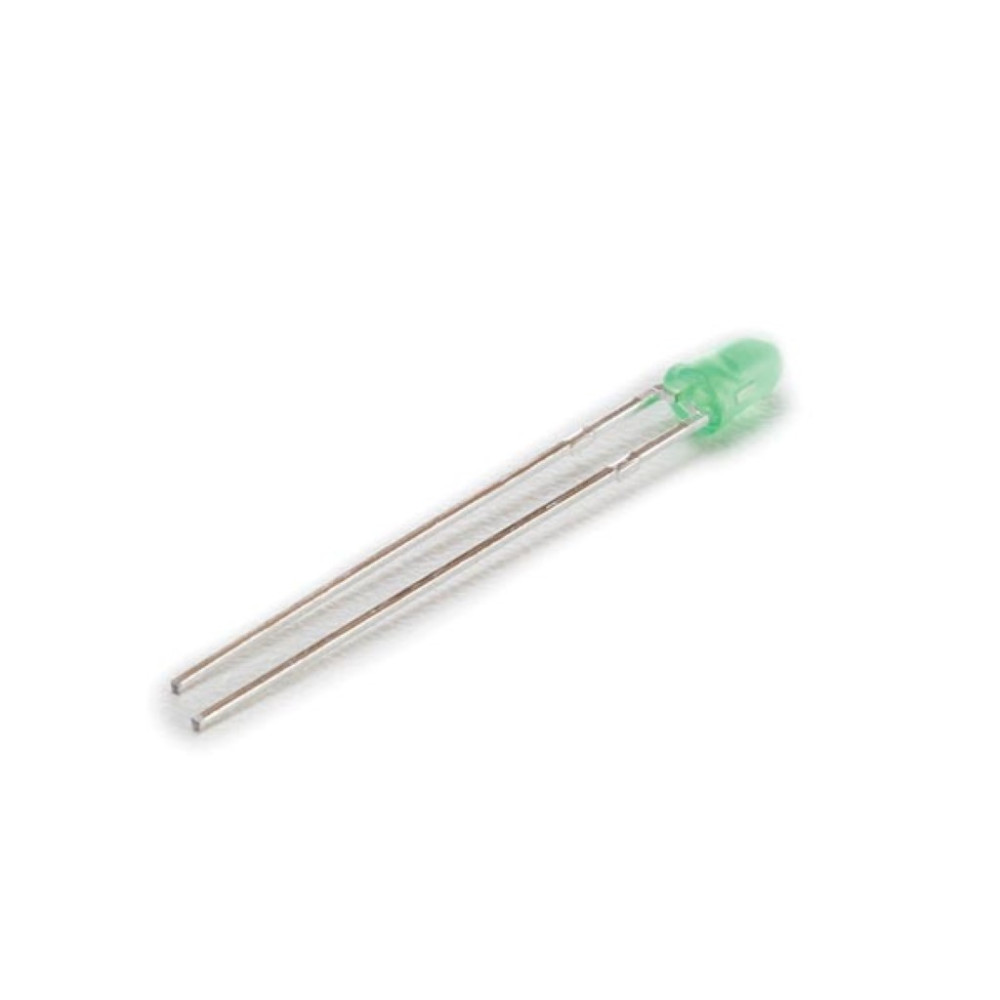 Lampe LED standard de 3 mm, lumière verte diffuse