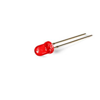 Lampe LED standard 5 mm rouge - transparent