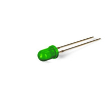 Lampe LED standard de 5 mm, lumière verte diffuse