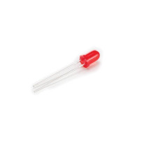 Lampe LED standard 5 mm rouge diffus