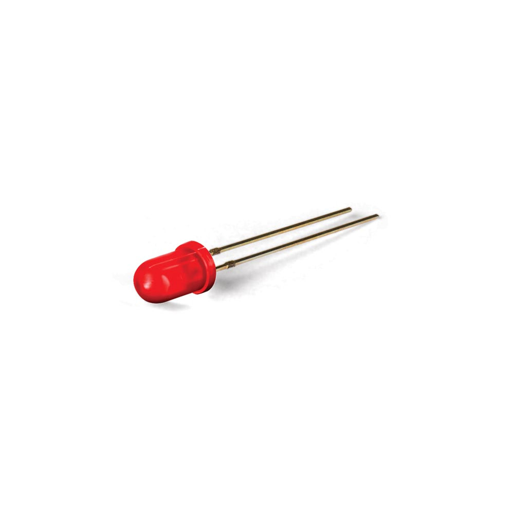 Lampe LED standard 5 mm rouge diffus
