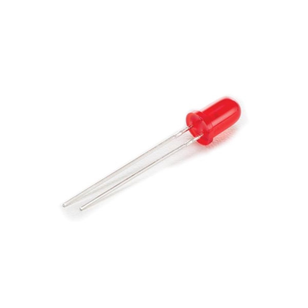 Lampe LED standard 5 mm rouge diffus