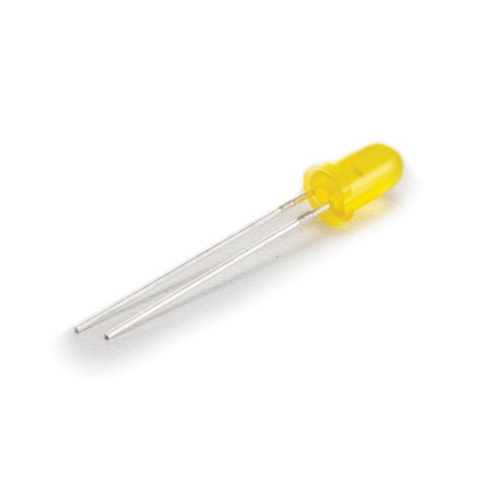 Lampe LED standard de 5 mm, lumière jaune diffuse