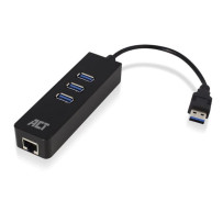 Hub 3 ports USB 3.2 Gen1 avec port réseau Gigabit