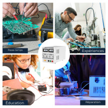 ALIMENTATION DE LABORATOIRE 0-30 VCC 0-3 A MAX / AVEC DOUBLE AFFICHEUR LCD
