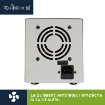 ALIMENTATION DE LABORATOIRE 0-30 VCC 0-3 A MAX / AVEC DOUBLE AFFICHEUR LCD