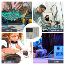 ALIMENTATION DE LABORATOIRE PROGRAMMABLE 0-30 VCC / 5 A max. - DOUBLE AFFICHEUR LED avec INTERFACE USB 2.0