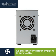 ALIMENTATION DE LABORATOIRE DC 0-30 VCC 0-5 A MAX / AVEC DOUBLE AFFICHEUR LED