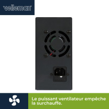 ALIMENTATION DE LABORATOIRE À DÉCOUPAGE 0-30 VCC / 0-10 A MAX / AVEC AFFICHEUR LCD