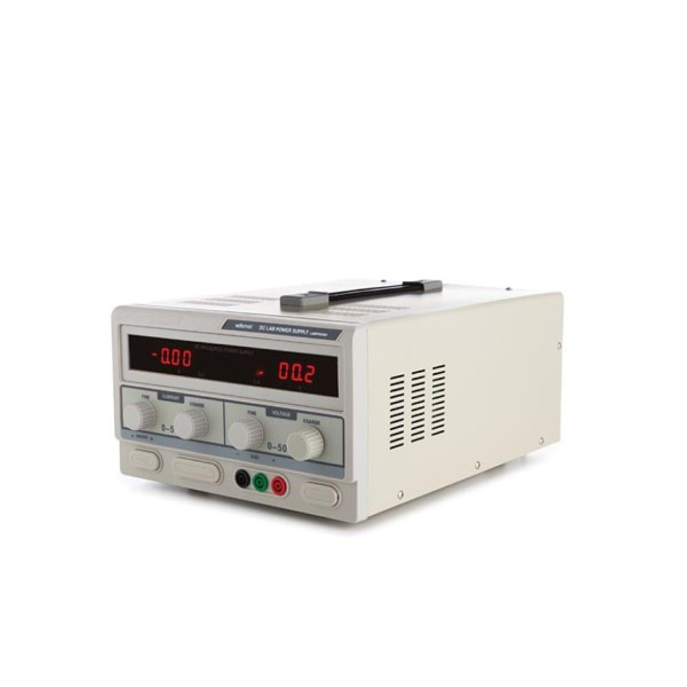 ALIMENTATION DE LABORATOIRE 0-50 VCC 0-5 A MAX / AVEC DOUBLE AFFICHEUR LED