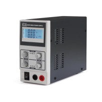 ALIMENTATION DE LABORATOIRE À DÉCOUPAGE CC 0-60 VCC / 0-5 A MAX / AVEC AFFICHEUR LCD