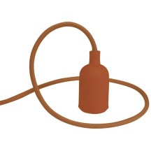 LUMINAIRE DESIGN À SUSPENSION EN CORDAGE - BRUN