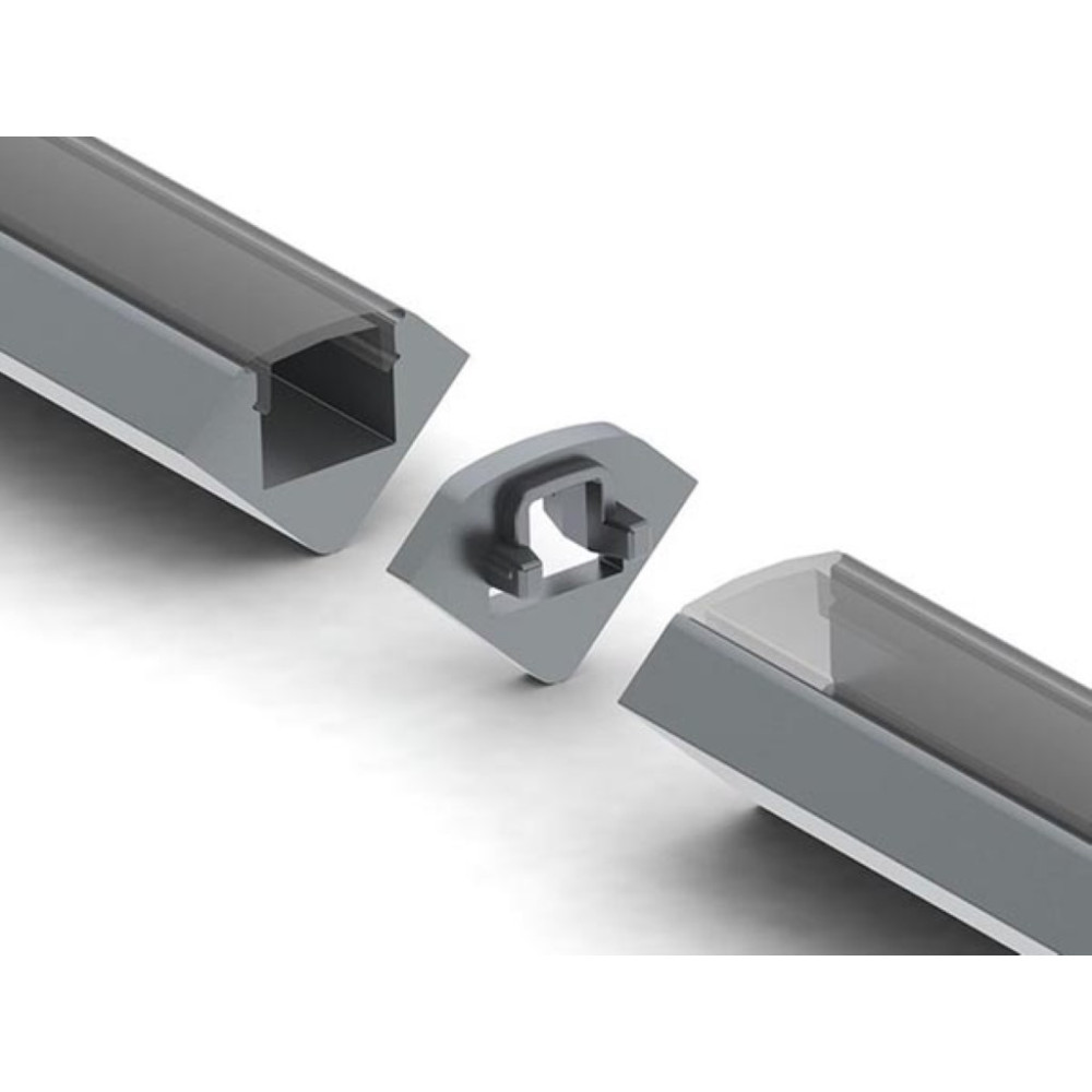 CONNECTEUR LINÁIRE POUR PROFILÉ EN ALUMINIUM POUR RUBAN LED ALU-45 - ARGENT