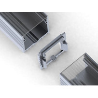 CONNECTEUR LINÉAIRE POUR PROFILÉ EN ALUMINIUM POUR RUBAN LED (PLA) - ARGENT