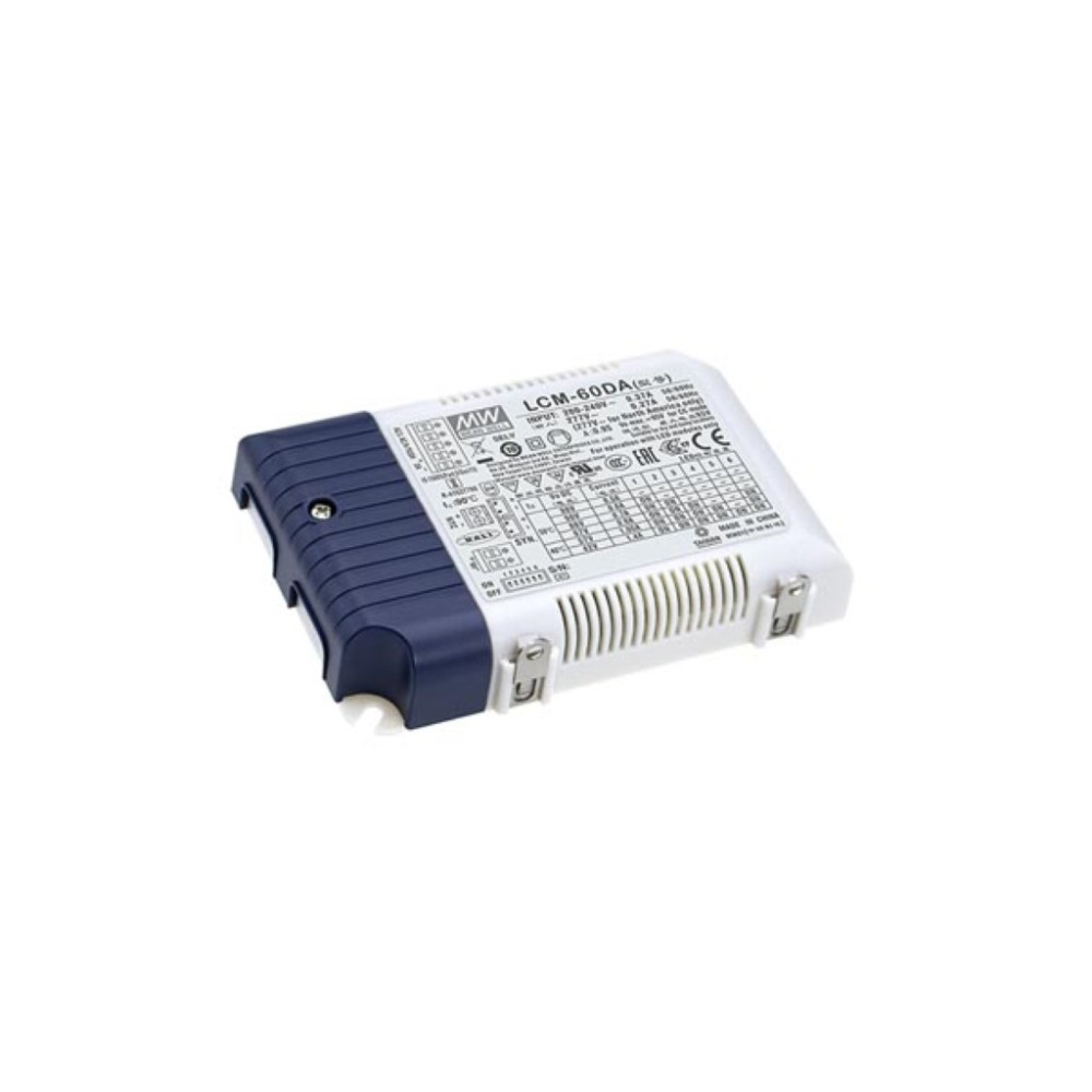AC-DC MULTI-STAGE DIMMABLE avec DALI LED DRIVER - COURANT CONSTANT - 60 W - COURANT DE SORTIE SELECTABLE AVEC PFC