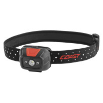 COAST - FL19 - LAMPE FRONTALE - INTENSITÉ RÉGLABLE - LUMIÈRE ROUGE/BLANC - 320 LUMEN