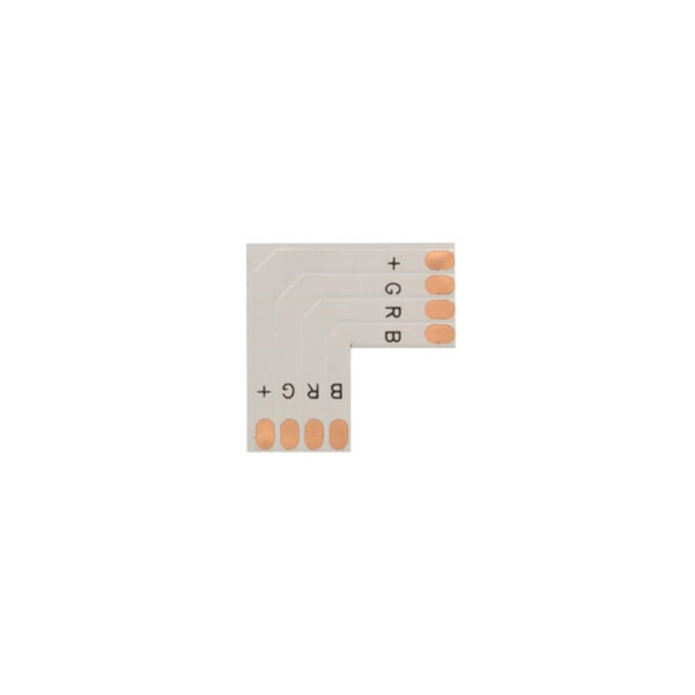 CONNECTEUR PCB FLEXIBLE - FORME L - 10 mm - COULEUR RGB