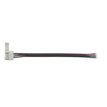 CÂBLE AVEC 1 CONNECTEUR PUSH POUR BANDE À LED FLEXIBLE - 10 mm - COULEUR RGB