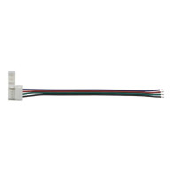 CÂBLE AVEC 1 CONNECTEUR PUSH POUR BANDE À LED FLEXIBLE - 10 mm - COULEUR RGB