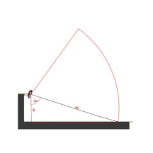 PROJECTEUR LED DESIGN AVEC DÉTECTEUR DE MOUVEMENT - 50 W, BLANC NEUTRE