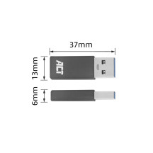 Adaptateur USB-A mâle vers USB-C femelle