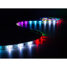 KIT RUBAN À LED FLEXIBLE LED ANIMÉ AVEC CONTRÔLEUR ET ALIMENTATION - RVB - 150 LED - 5 m - 12 VCC