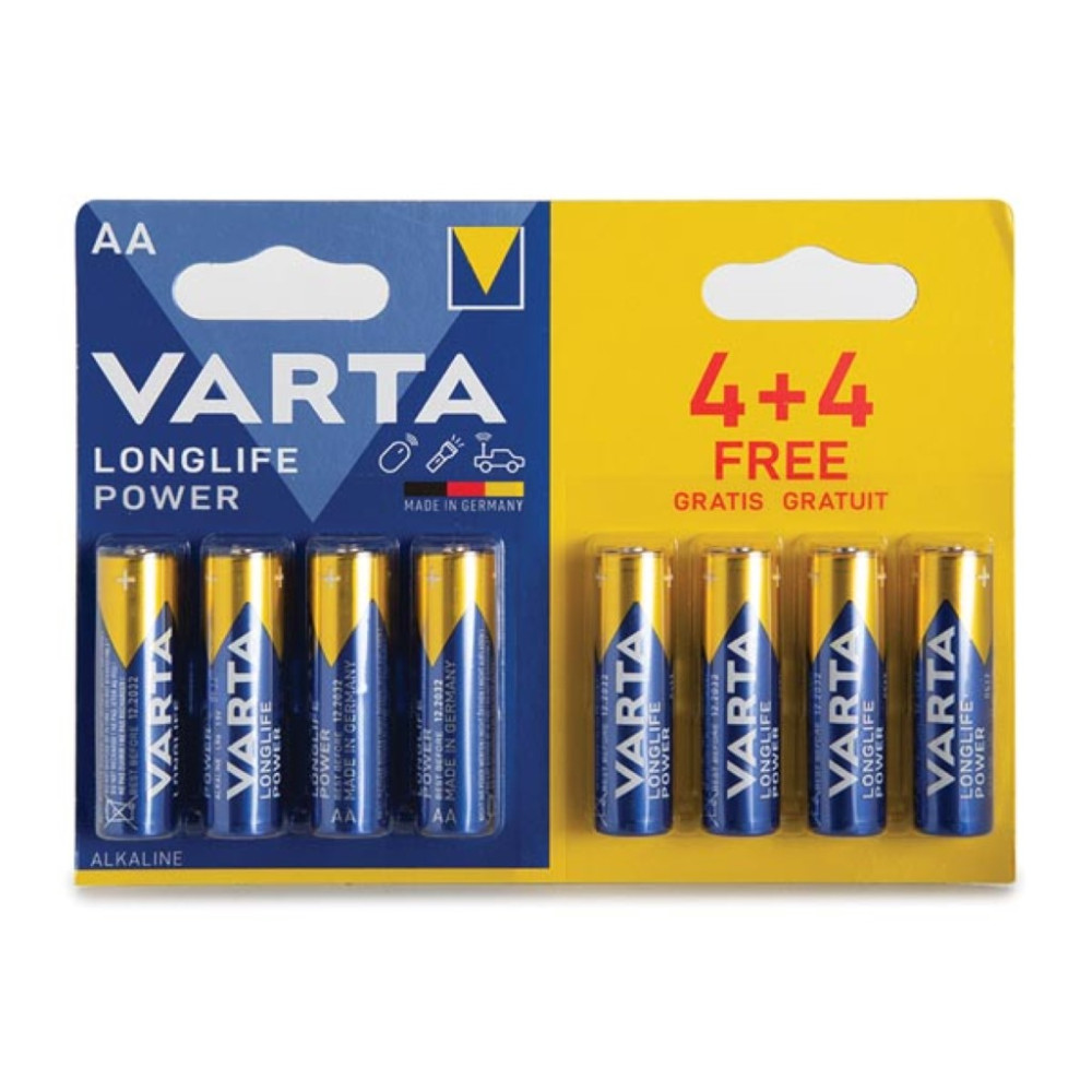 ALCALINE LR6/AA, 1.5 V PACK PROMO 4 + 4 pcs 4906.121.448 (blister)