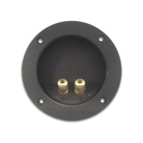 BORNIER POUR ENCEINTE - ROND - DORE