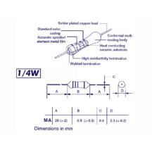 RESISTANCE A COUCHE METALLIQUE 1/4W 30K