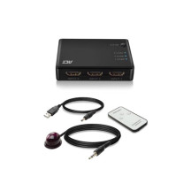 Commutateur HDMI 4K 3 ports, affichez 3 sources HDMI sur un seul moniteur.