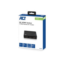 Commutateur HDMI 4K 3 ports, affichez 3 sources HDMI sur un seul moniteur.