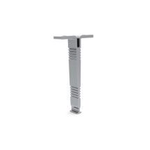 SUPPORT DE MONTAGE POUR PROFILÉ POUR RUBAN LED ALU-ROUND - POUR ARMOIRE - ARGENT