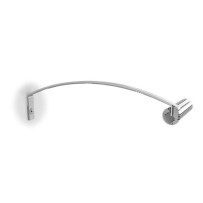 SUPPORT DE MONTAGE POUR PROFILÉ POUR RUBAN LED ALU-ROUND - POUR ARMOIRE - ARGENT
