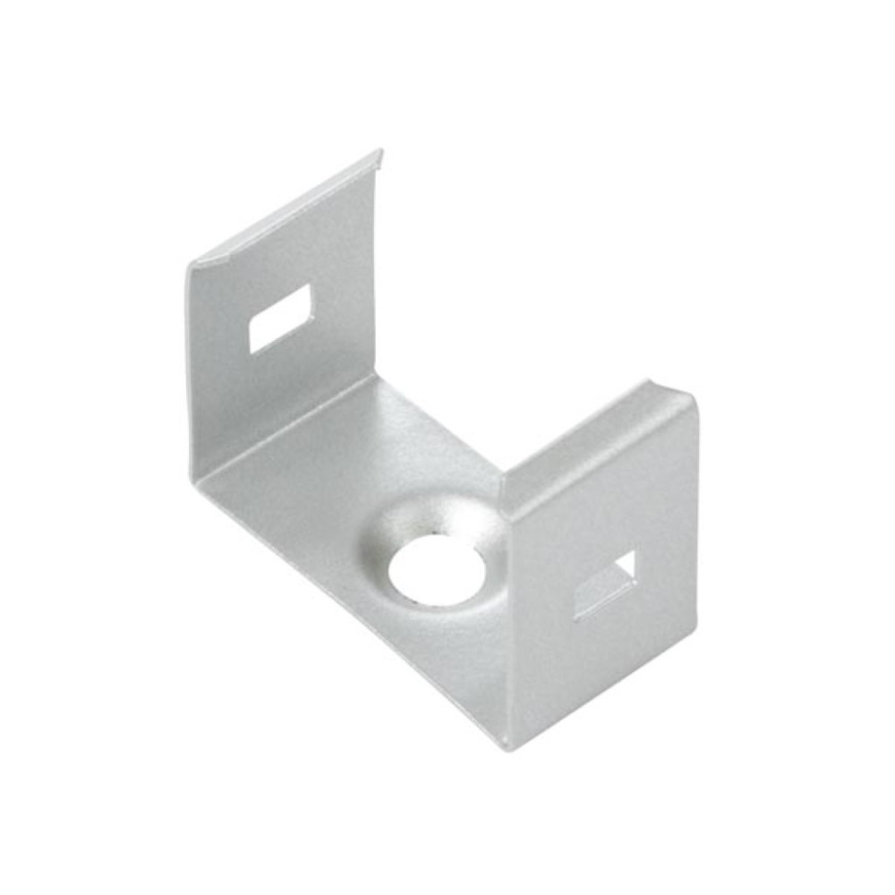 SUPPORT DE MONTAGE POUR PROFILÉ POUR RUBAN LED SLIMLINE LARGEUR 15 mm - ACIER À RESSORT - ARGENT