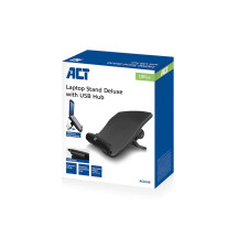Support pour ordinateur portable, 6 positions réglables en hauteur, hub 4 ports