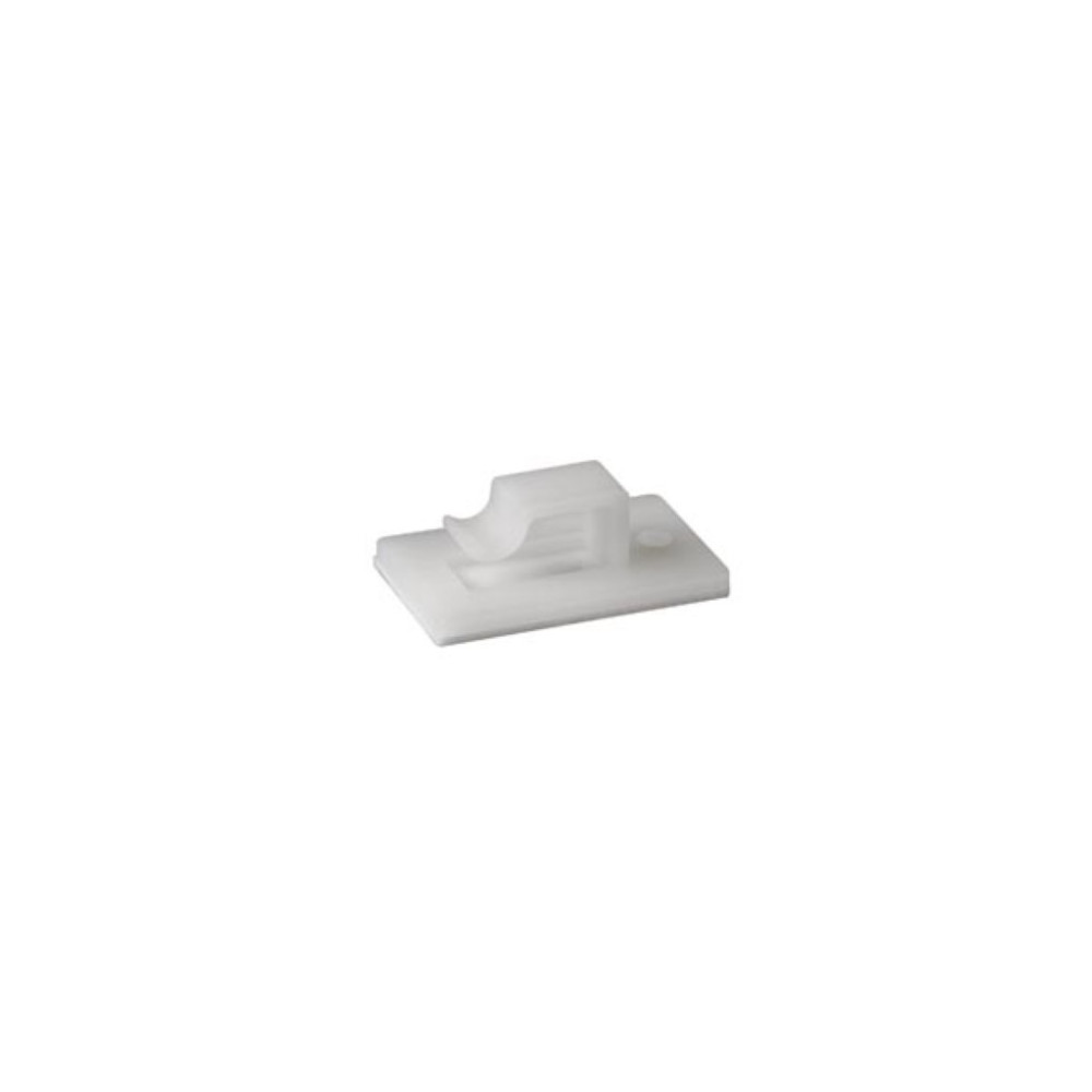 ATTACHES DE CABLE AUTO-ADHESIVES - Ø 5.6 x 7.2 mm / 27 x 17 mm / 10 pcs.