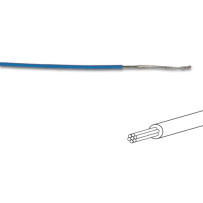 FIL DE CÂBLAGE -  ø 1.4 mm - 0.2 mm² - MULTIBRIN - BLEU