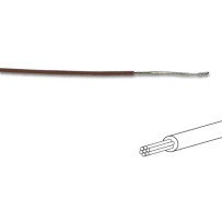 FIL DE CÂBLAGE -  ø 1.4 mm - 0.2 mm² - MULTIBRIN - BRUN