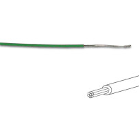 FIL DE CÂBLAGE -  ø 1.4 mm - 0.2 mm² - MULTIBRIN - VERT