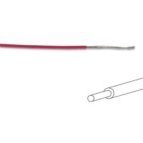 FIL DE CÂBLAGE -  ø 1.4 mm - 0.2 mm² - MONOBRIN - ROUGE