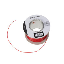 FIL DE CÂBLAGE -  ø 1.4 mm - 0.2 mm² - MULTIBRIN - ROUGE