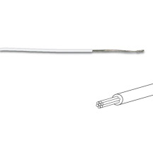 FIL DE CÂBLAGE -  ø 1.4 mm - 0.2 mm² - MULTIBRIN - BLANC