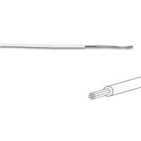 FIL DE CÂBLAGE -  ø 1.4 mm - 0.2 mm² - MULTIBRIN - BLANC