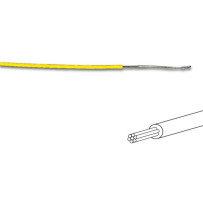 FIL DE CÂBLAGE -  ø 1.4 mm - 0.2 mm² - MULTIBRIN - JAUNE