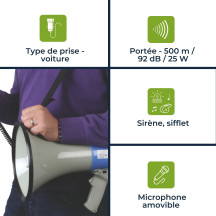 MEGAPHONE PUISSANT - 25 W