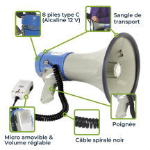 MEGAPHONE PUISSANT - 25 W